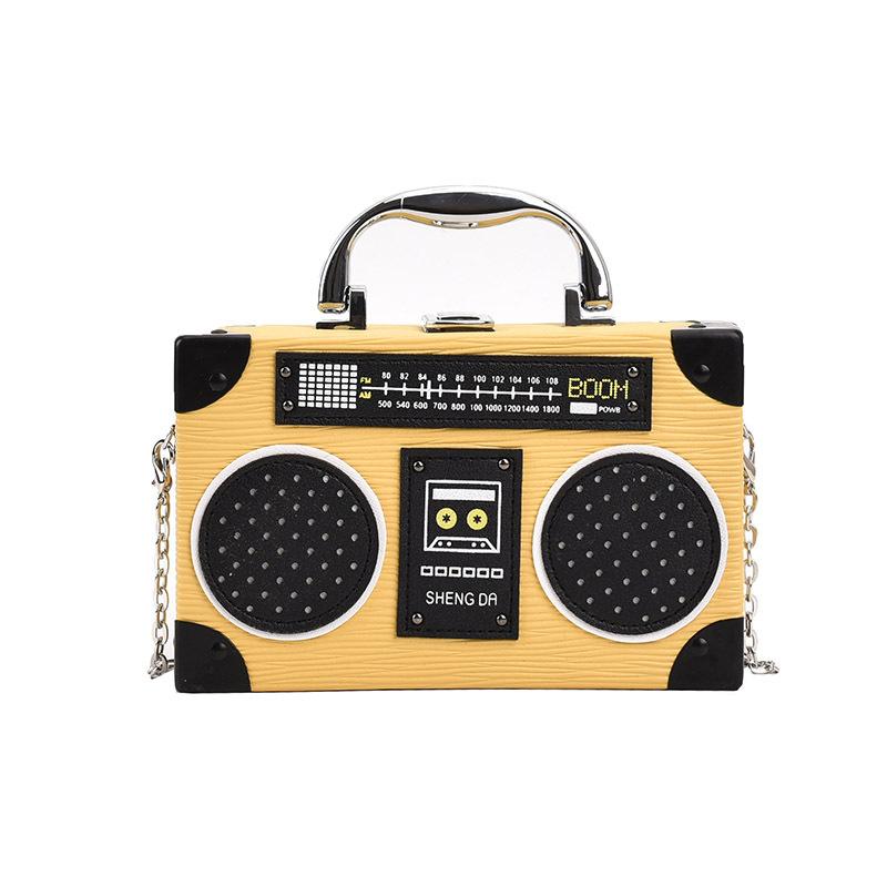 Personalisierte Radiotasche mit modischem Design Kleine Retro-Umhängetasche für Damen