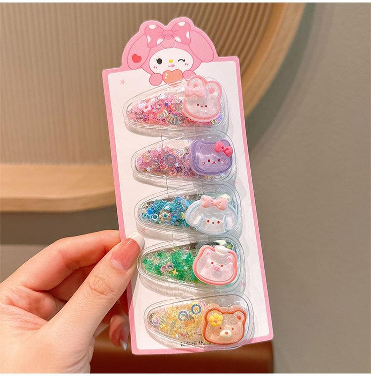 Children'S Hairpin Bag Cloth, Duck Bill Clip Cloth, Bow Root, Princess Hairpin, Cute Little Flower Girl Hair Accessories