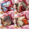 Inuyasha-S Anime Cushion Cover Anti-dustmite Pillowcase Invisible Zipper Silky Short Plush Sofa Cushion Cover
