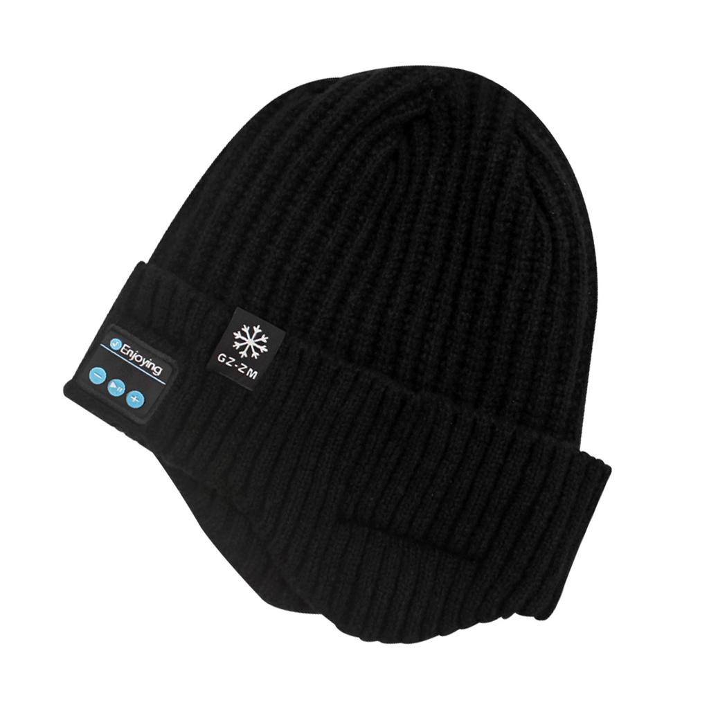 Earphone Cap Winter Keep Warm Knitting Hat With Mic Music Hat Wireless Bluetooth Headphone MP3 Headset Mic Sports Running Hat