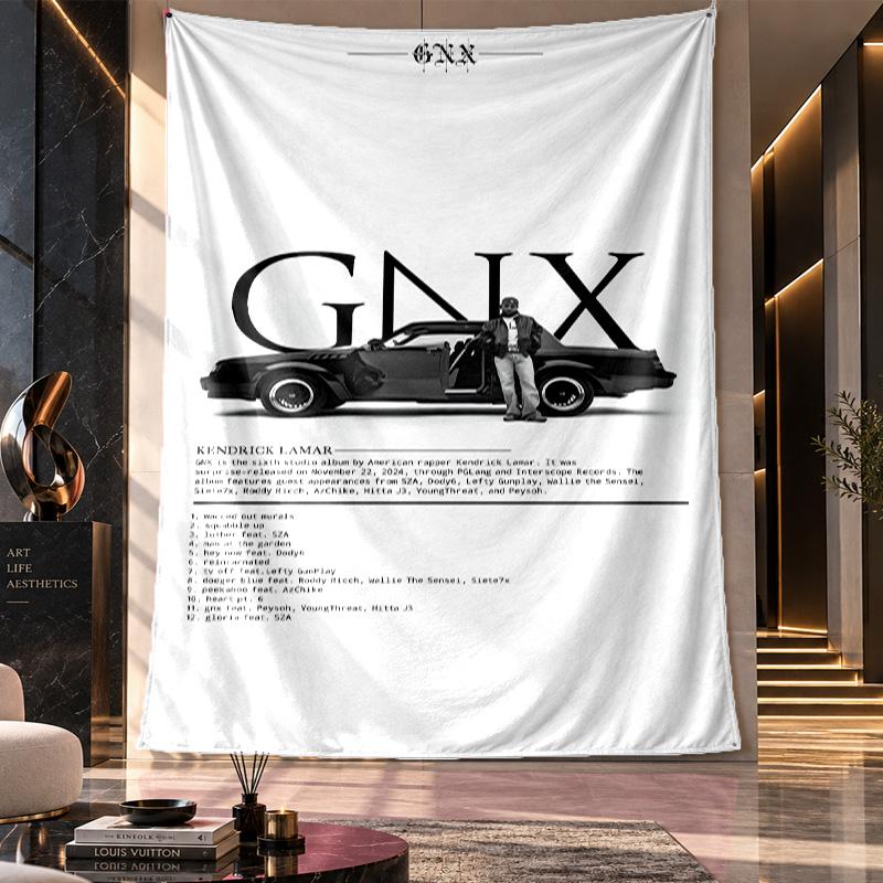Wall Hanging Tapestry,Kendrick Lamar Printed Fabric Backdrop For Dorm Room Party Decoration
