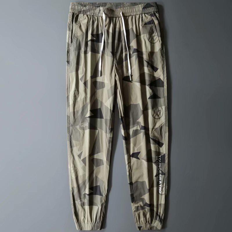 

Мужские джоггеры в стиле милитари 2025 года - Модные, свободного кроя, больших размеров, повседневные спортивные штаны XL зелёный