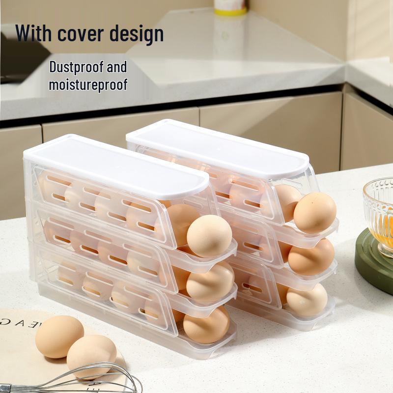 Складная многослойная коробка для хранения яиц для трансграничного использования на кухне и в холодильнике 1-layer egg rack 800₽