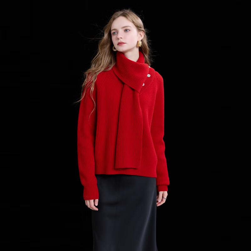 

Sancai 100% Merino Wool V-Neck Pullover Sweater M