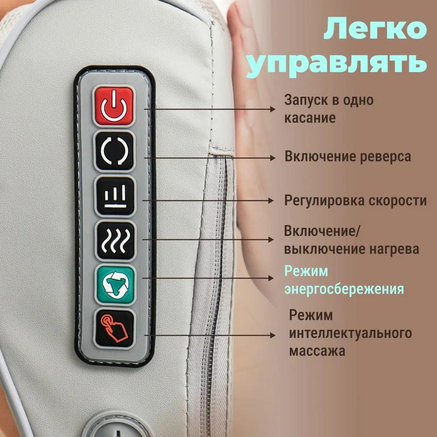 Massage pillow for the neck, back, shoulders / roller massager Electric for the body Shiatsu