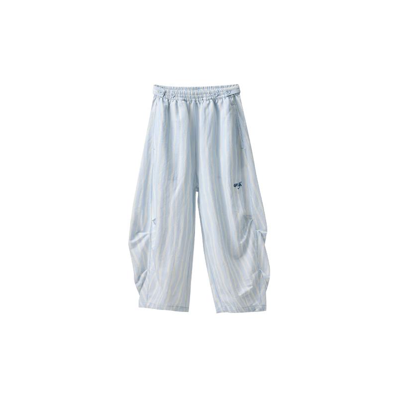 Kids Tencel Striped Anti-Mosquito Summer Pants 150