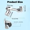 Faucet Extender 1080 °Swivel Water Tap Nozzle Faucet Sprayer Universal Bathroom Mixer Aerator 2 Spray Modes