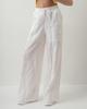 Linen Trousers Of White 4005 38 White