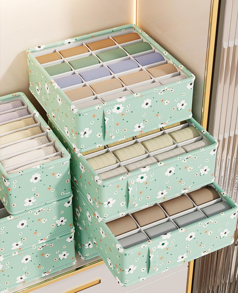 

Новый органайзер для нижнего белья. Ящик для хранения нижнего белья и носков. Ящик для хранения принадлежностей для хранения в студенческом общежитии. Ящик для хранения нижнего белья. 20-grid [32 * 32 * 11] underwear