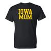 Iowa Hawkeyes Mom Basic Block T-Shirt - Black