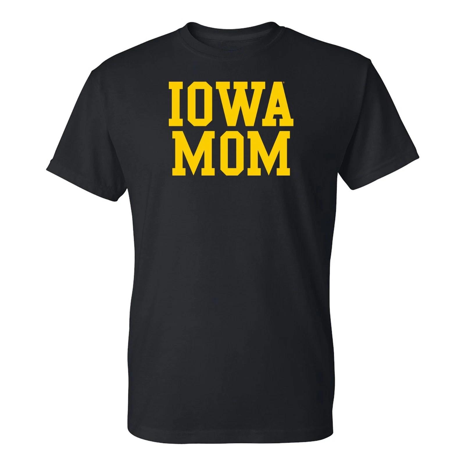 Iowa Hawkeyes Mom Basic Block T-Shirt - Black M