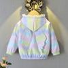 Veste fine d'automne Garçons et Filles Veste d'automne Section Printemps et Automne pour Enfants Petit Bébé Dessin Animé Hauts à Capuche