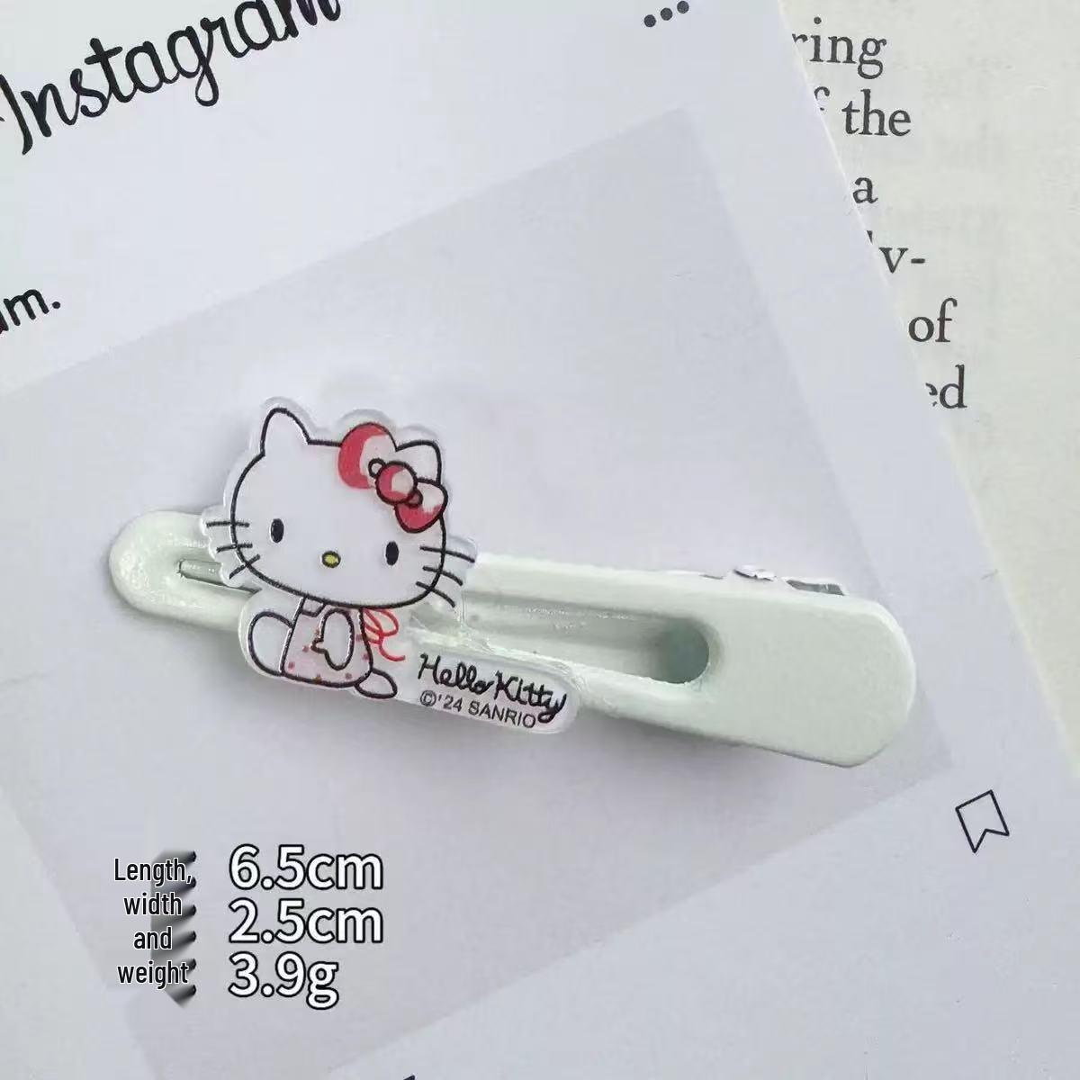 

Мультяшна шпилька для волосся Hello Kitty: Жіноча заколка-качка з бічним чубчиком та для лоба.