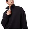 PUMA Retro Sports Casual Half Zip Semi Open Collar Fleece Lined Sweatshirt Unisex Black 632293-01
