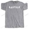 Mens Loose Tops Summer Cotton Black Funny Tshirt Bastille New Arrived Man Casual T Shirt Cotton Bigger Size Drop Shipping