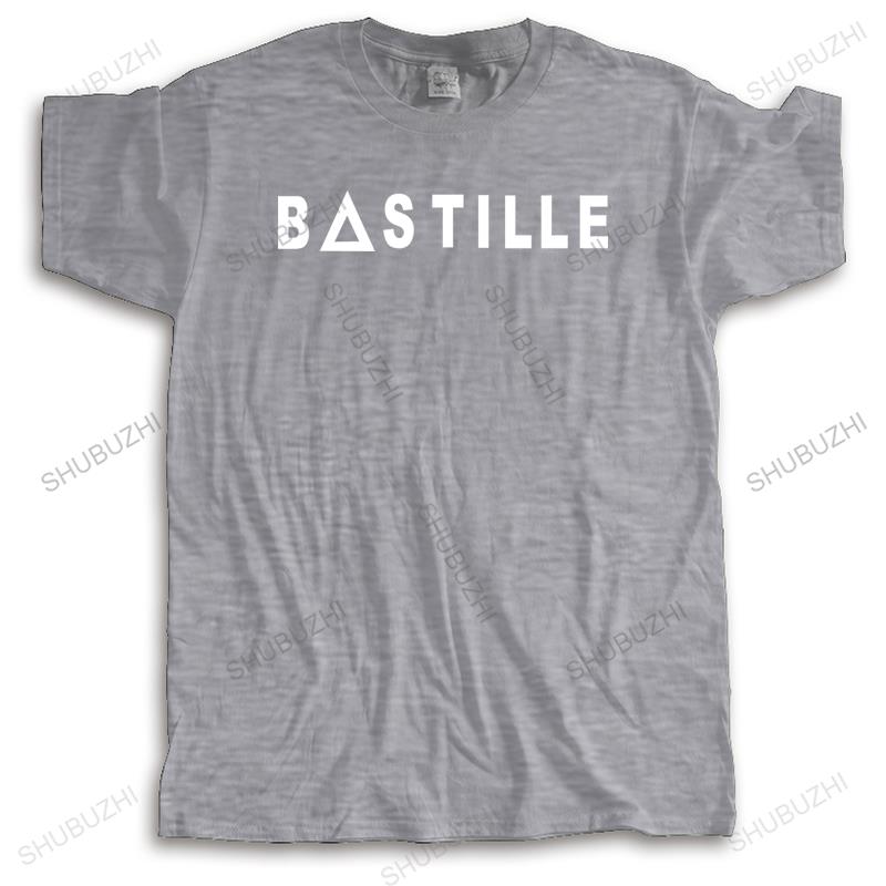Mens loose tops summer cotton black funny tshirt bastille new arrived man casual t shirt cotton bigger size drop shipping