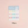 Gradient Color Index Sticker Innovative Quick Drying Anti-scratch Sweatproof Water Proof Student Stationery Label Stickers