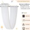White Ceiling Drapes 5ftx10ft Wedding Arch Fabric Sheer Curtains Chiffon Draping for Weddings Ceremony Birthday Party Decoration
