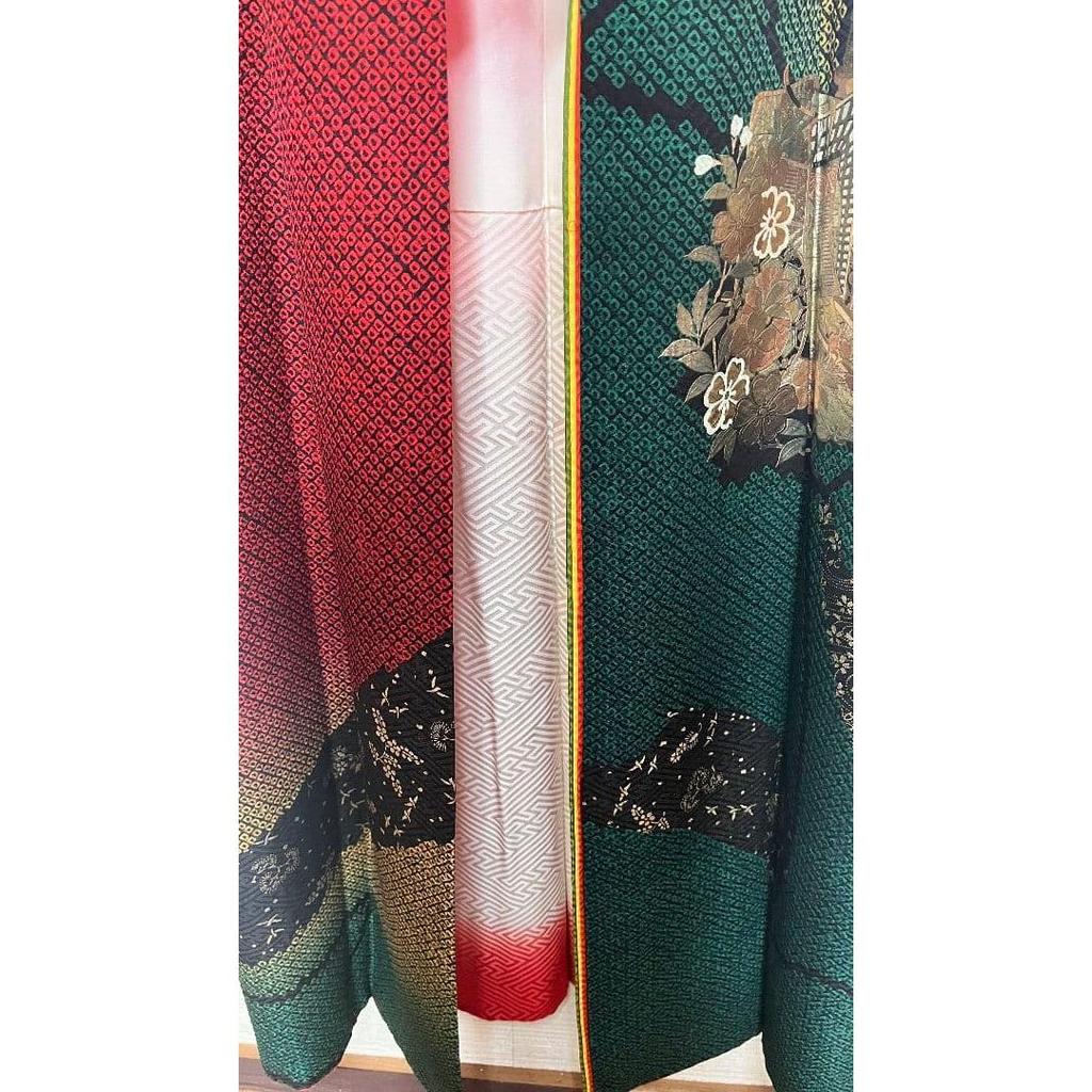 Used Shibori furisode
