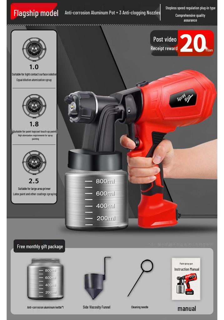 All-in-One High Atomization Electric Paint Sprayer for Household Use