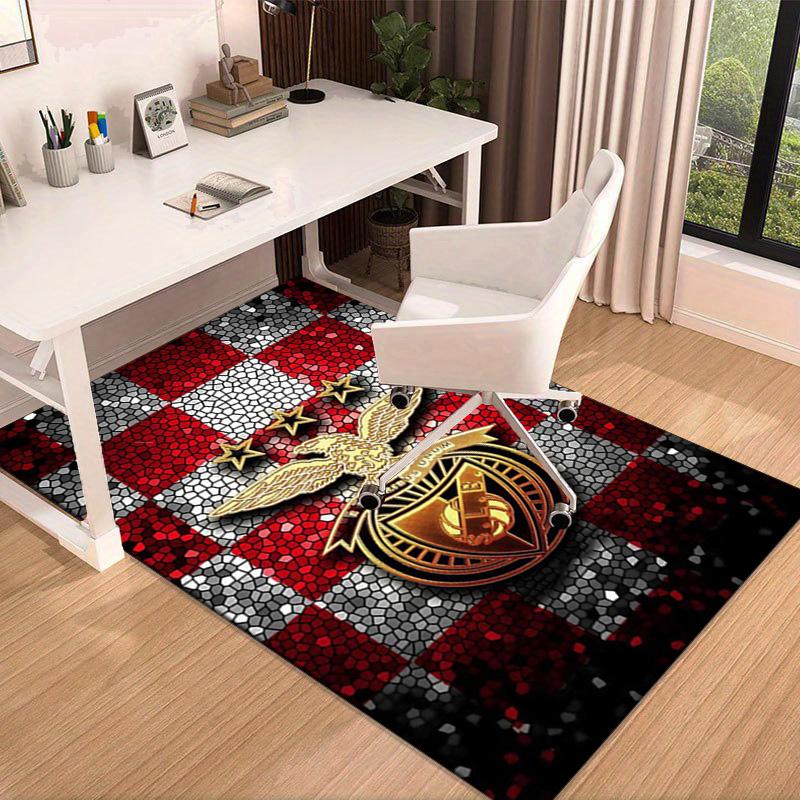 Ben-fica Football Club Printed Area Rug for Office, Chair Rug, Decorative Carpet Floor Mat, Large Size Fan gifts Christmas gifts