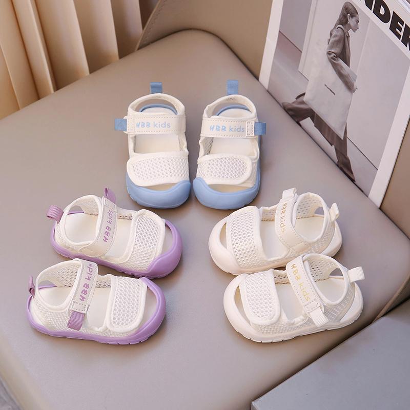 Baby Sandals Soft Sole Anti-Slip Comfortable Walking Shoes for Toddler 2025 Summer New Boys Girls Beach Shoes Cute Candy Color
