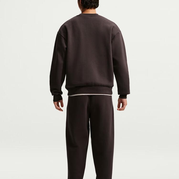 Nike AS SOLO BB LS Men's Brown Crew Neck Sweatshirt IX1937-220