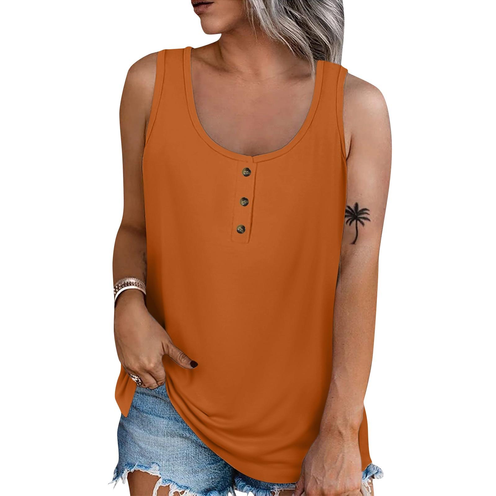 

Женская летняя повседневная футболка без рукавов с круглым вырезом, топы, блузка XXXXL красный