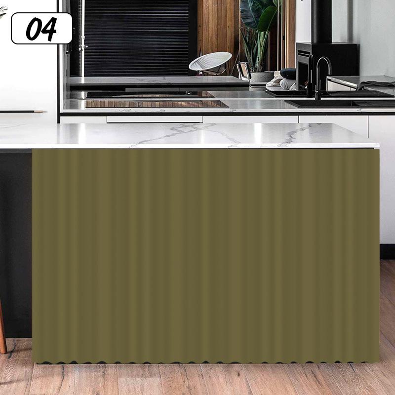 Ensfarvet skapgardin Kjøkkenhyllegardiner Dekorative skapdørgardiner Vindusgardin Skapdørbeskyttelse Hjemmedekor