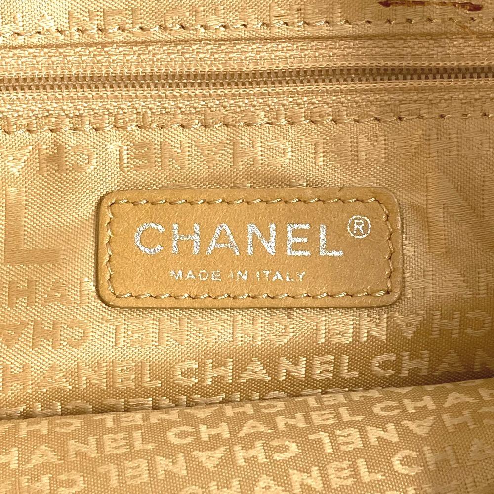 CHANEL Clover logo 2-way bag Handbag Vertical Tote Crossbody Shoulder Bag