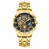 Luxury Pengagar Man Wristwatch Chronograph Waterproof Luminous Men Watch Stainless Steel High Quality Sport Men'S Quartz Watches