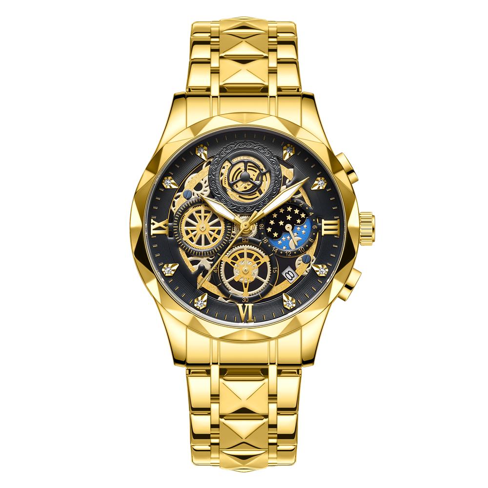 

Pengagar Luxury Man Wristwatch Chronograph Waterproof Luminous Men Watch Stainless Steel High Quality Sport Men S Quartz Watches
