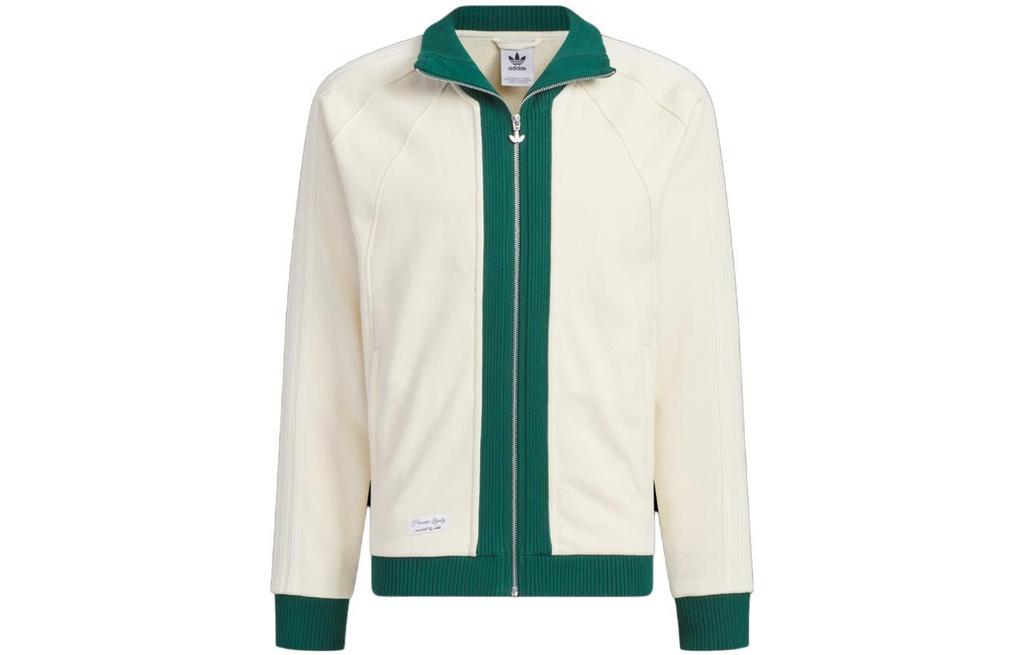 adidas Originals X Notitle FW23 Spliced Contrast Zip-Up Jacket White IN1087