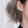 Kryształowe kolczyki proste dla kobiet małe i wszechstronne kolczyki dla kobiet w stylu koreańskim osobowość świeże kolczyki