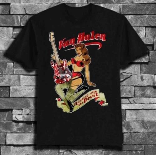 Van Halen T-Shirt Black Cotton Unisex Size S-3XL For Fans Unisex T-Shirt XXXL