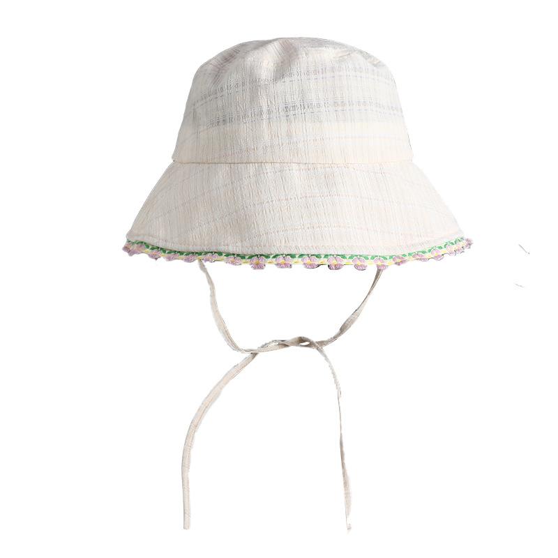 Bucket hat women's summer UV protection atmosphere big head circumference small face hat sun hat sun protection