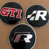 Pegatinas Centrales para Ruedas de Coche de 56MM Insignia de Tapacubos para Volkswagen VW RLINE GTI ABT SR Golf 6 7 8 MK3 MK7 Polo Tiguan Touran Beetle Jetta
