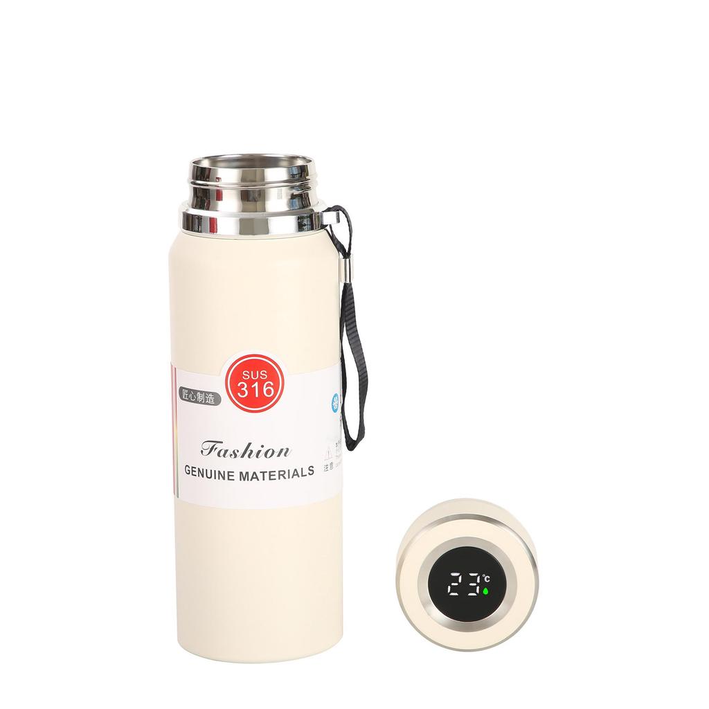 Premium 316 Stainless Steel Portable Sports Thermos with Tea Infuser and Lanyard