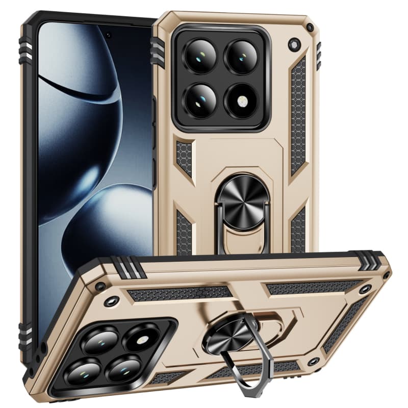 Pro Xiaomi 14T 5G Pouzdro Armor Nárazuvzdorné Magnetický Držák do Auta Prsten Pouzdra Pro Mi 14T 14 T Xiaomi14T Mi14T T14 5G Zadní Kryt