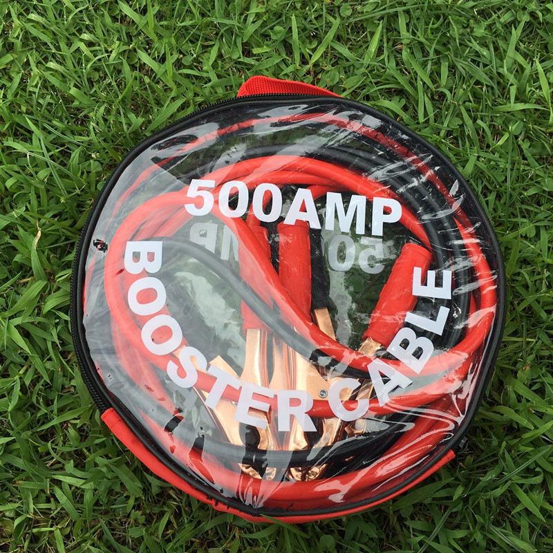 1000A Krokosvorka Bateriový kabel s plnou gumovou izolací pro startování auta
