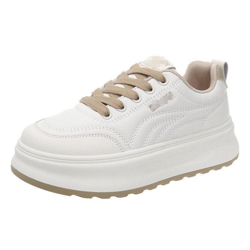 

Platform-soled sports and leisure shoes women s autumn new versatile soft-soled white shoes bread heightening board shoes 40