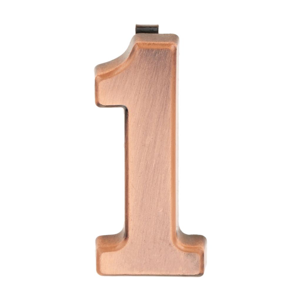 DRELD Old Antique Copper House Number Plastic Door Plate Custom Sign Door Number Sticker for Hotel Apartment Villa Door Plate