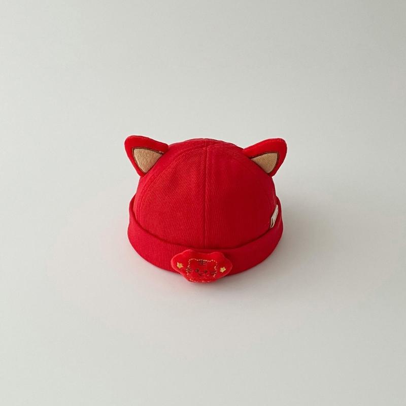 2023 Cute Hat Soft Baby Bonnet Cap Red Themed Hat Warm Hat Beanie Cap for Baby Toddler Newborn Kid Child Breathable Hat
