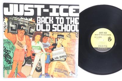 LP Record JUSTICE  Back To The Old School LPRE001 FRESH RECORDS 1986 US Rap  HipHopRB Used