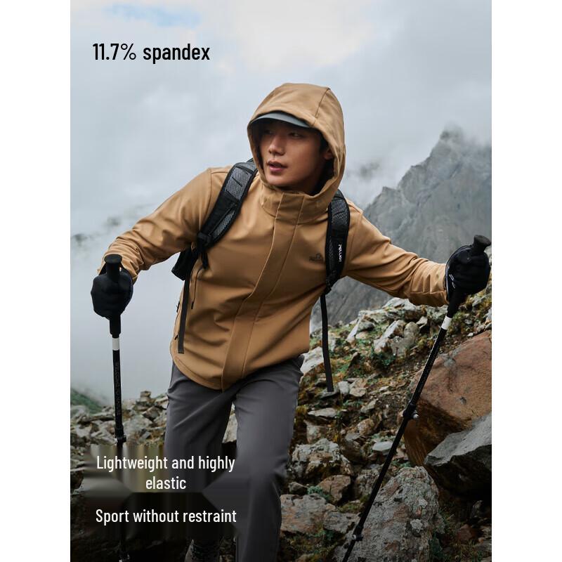Men's Outdoor Fleece-lined Softshell Jacket