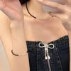 Black Agate Fragmented Necklace Fragmented Pairs of Bracelets Sparkling Handmade Beaded Accessories