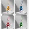 Portable Simulated Claw Doll Machine Grab-clip Keychain Keyring For Car Interior Decoration Key Fun Press Lock Gadgets