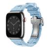 Kilim Single Tour Strap For Apple Watch Band 45mm 44mm 42mm 41mm 38mm Folding Buckle Silicone Bracelet iWatch Ultra 2 49mm