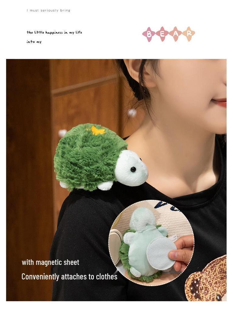 Magnetic Plush Shoulder Doll: Zoo & Oceanarium Souvenir for Kids