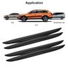 4 STÜCKE ABS + PVC Auto Antikollisionsstreifen Stoßstangenschutz Abdeckung Autotüraufkleber Schutz Rückspiegel Schutzaufkleber